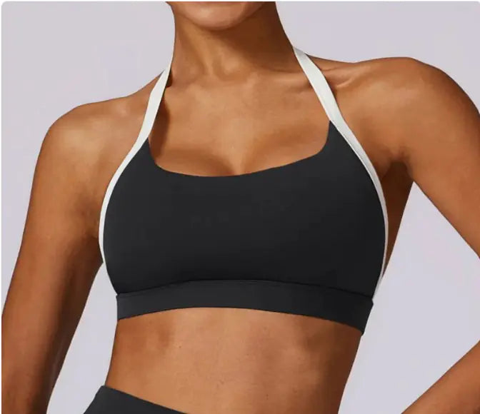 Halter Contrast Active Top & Leggings