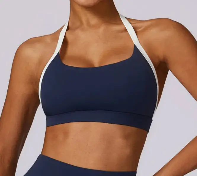 Halter Contrast Active Top & Leggings