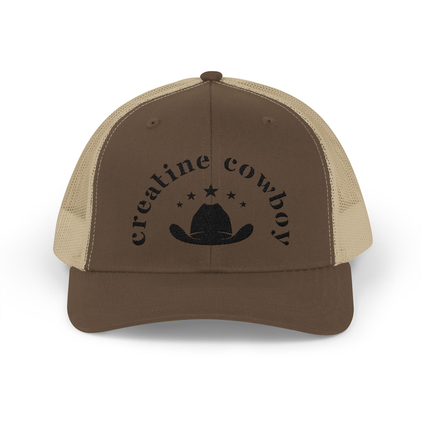 Creatine Cowboy Trucker Hat - Country Style Western Snapback Cap, Rodeo Rancher Gift, Western Wear, Country Music Festival Fashion, Country