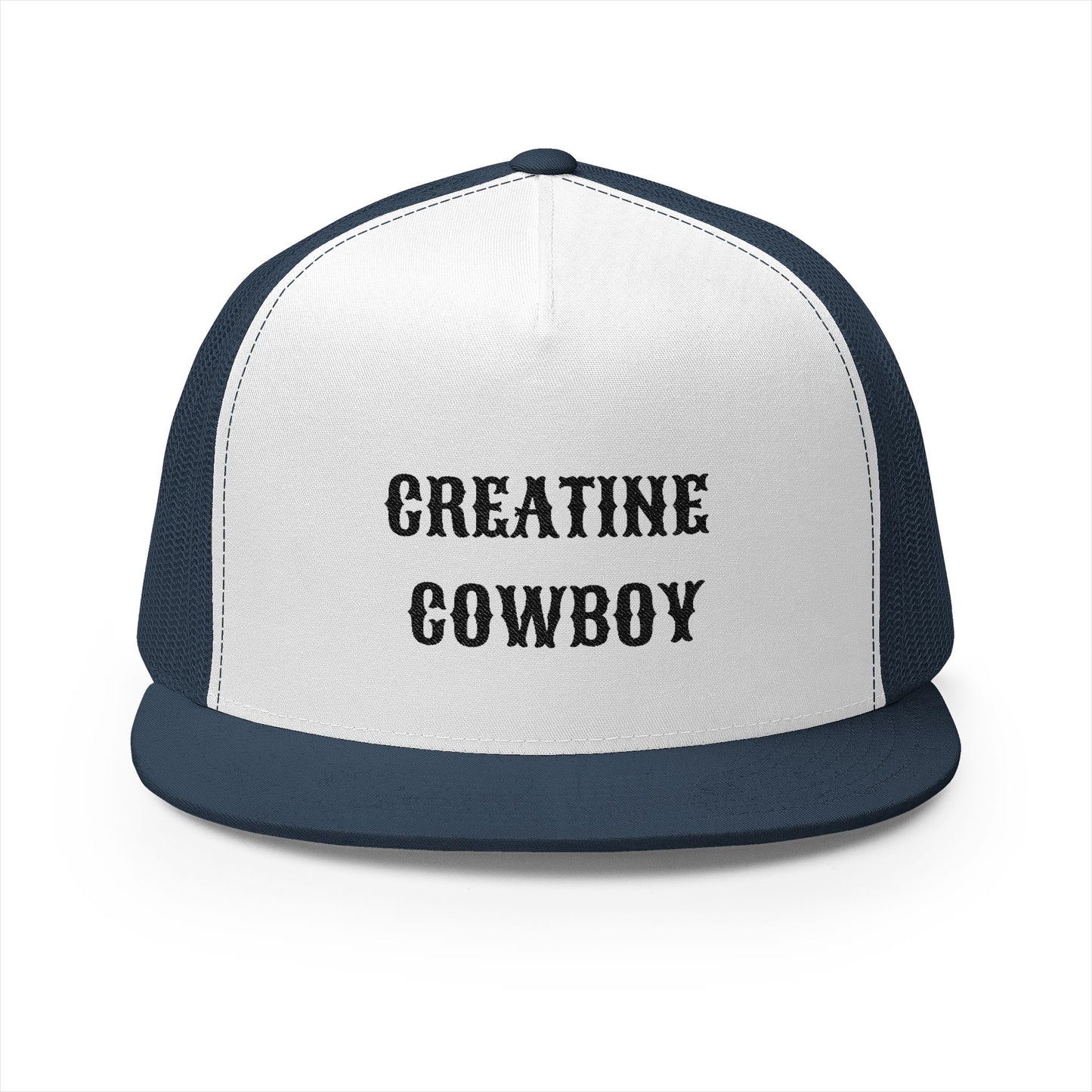 Creative Cowboy Trucker Cap - Fun Hat for Outdoors, Casual Wear, Gifts, Embroidered Cap for Friends, Festivals, Sports