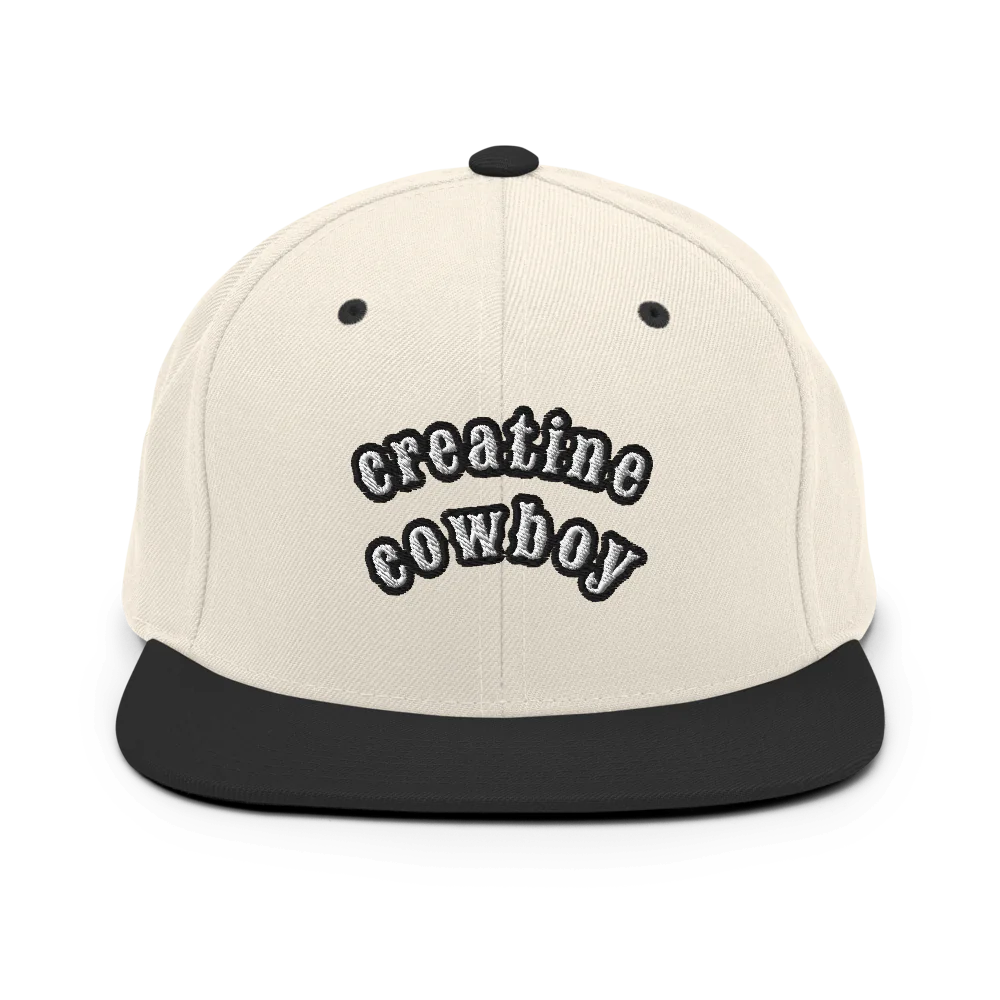 Classic Snapback | Creatine Cowboy Straight Front Style Hat