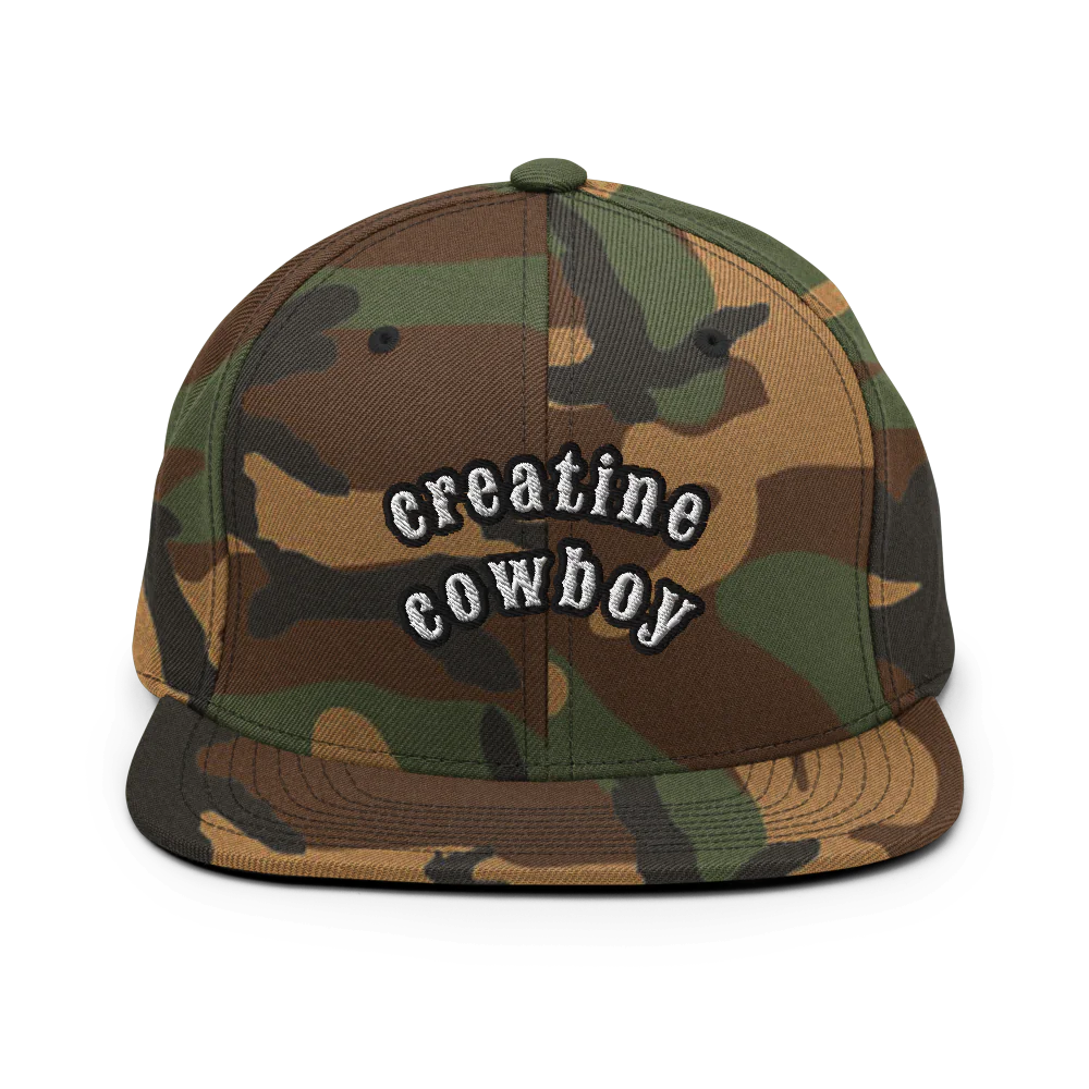 Classic Snapback | Creatine Cowboy Straight Front Style Hat