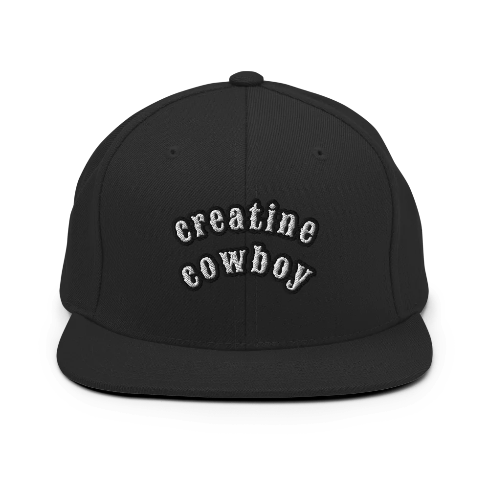 Classic Snapback | Creatine Cowboy Straight Front Style Hat