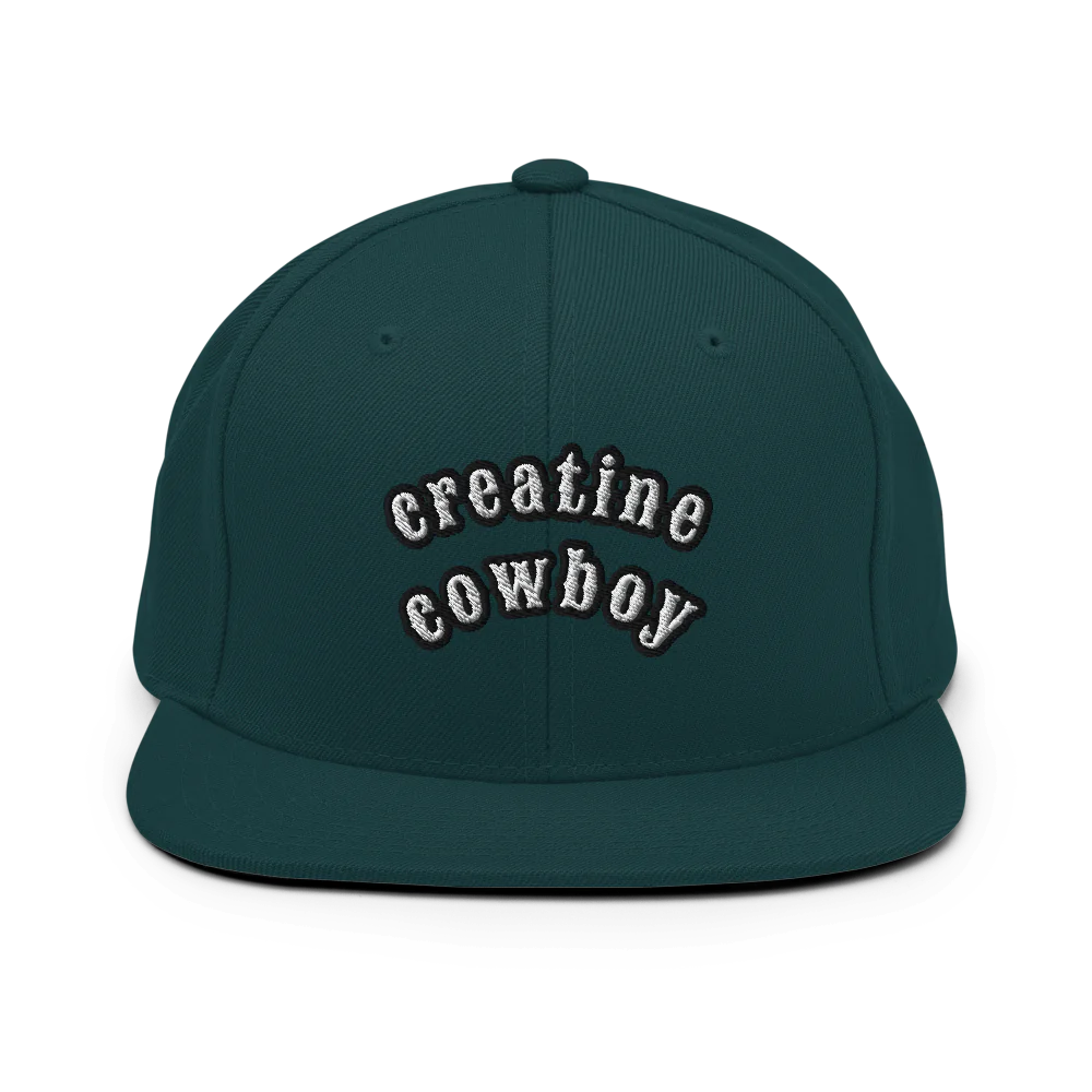 Classic Snapback | Creatine Cowboy Straight Front Style Hat