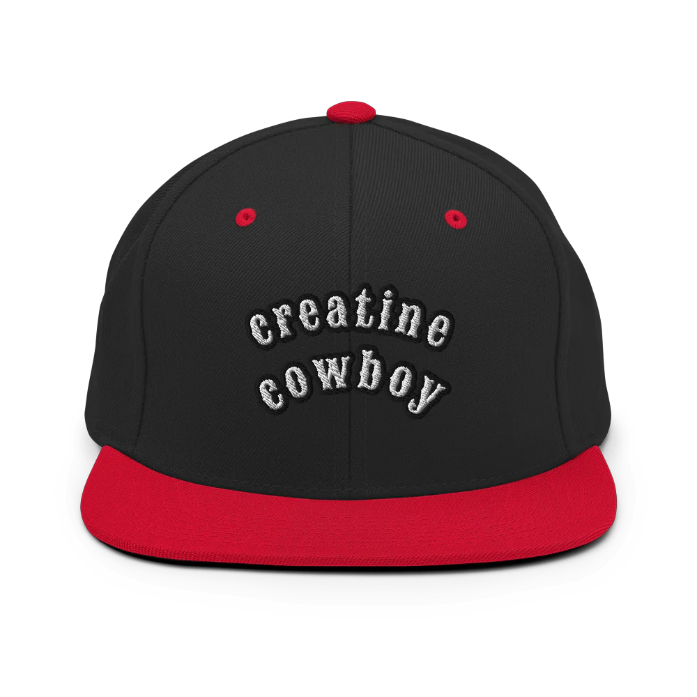 Classic Snapback | Creatine Cowboy Straight Front Style Hat